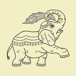 大阪市天王寺動物園の象の春子のタトゥーデザイン