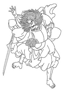 ヤマトタケルのタトゥーデザイン