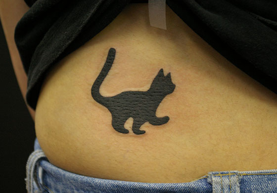 LUCKY ROUND TATTOOの猫のタトゥー