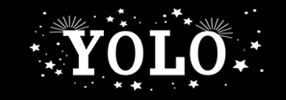 LUCKY ROUND TATTOOのYOLO(ヨーロー)のタトゥーデザイン