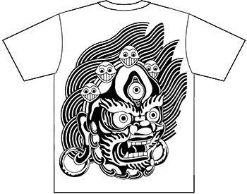 Tシャツ《大阪の地図とヒンドゥーの神》