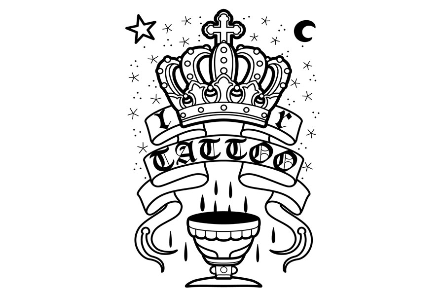 LUCKY ROUND TATTOOのPC用壁紙 王冠