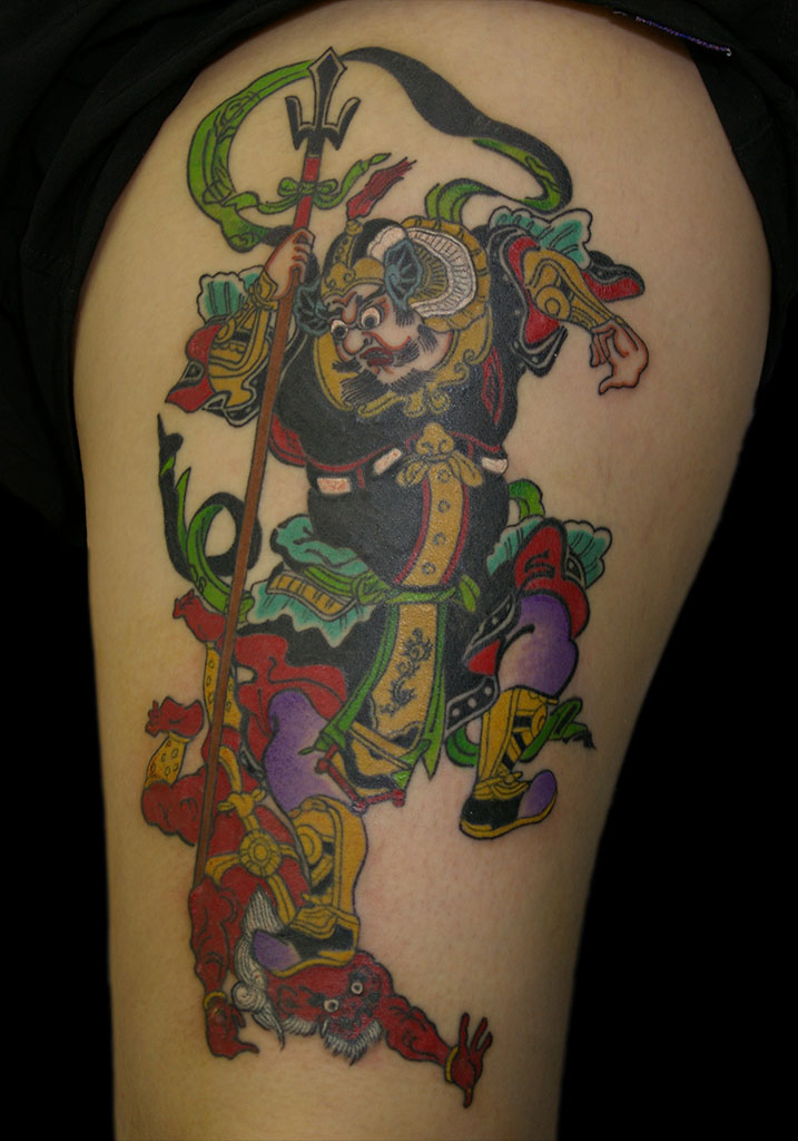 毘沙門天と邪鬼