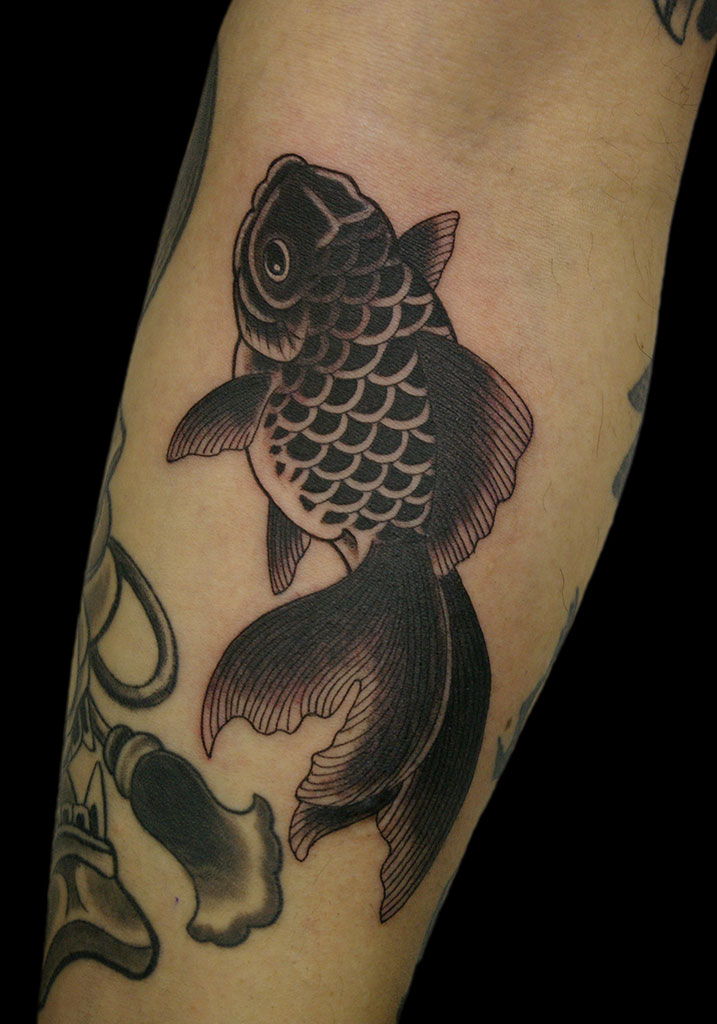 黒い金魚