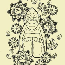 大阪の神様「ビリケンさん」のタトゥーデザイン
