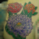 牡丹の花3色のタトゥー