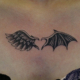 天使と悪魔の翼のタトゥー